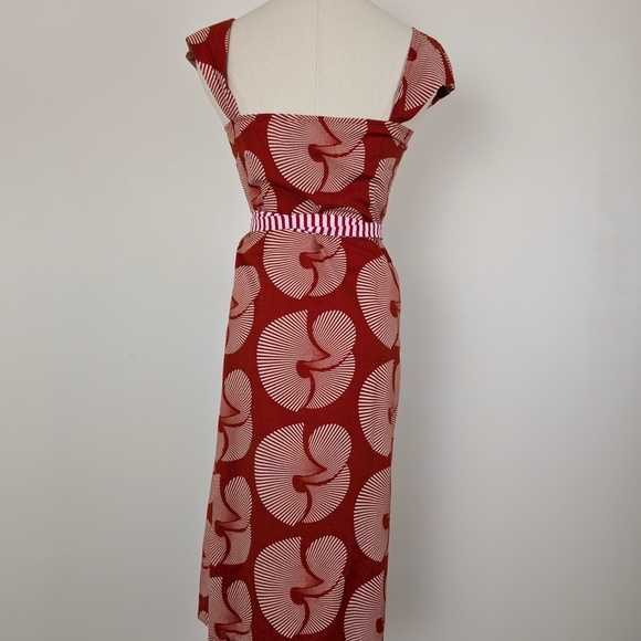 Diane von Furstenberg Wrap Dress Fariba Silk Sundial Printed Striped Jersey - Picture 10 of 12